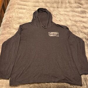 Gray Light weight Hooded NWOT Long Sleeve Shirt